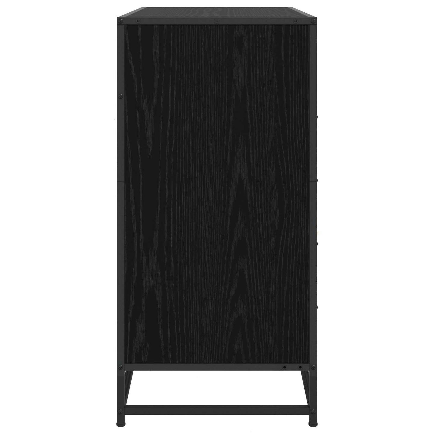 Skuffeskap 4-Skuff Svart eik 70 x 41 x 83,5 cm Konstruert tre