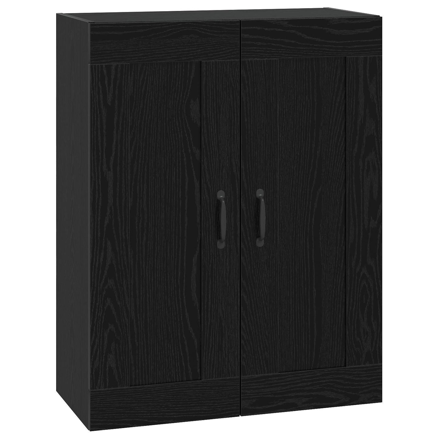 Veggskap Svart eik 69,5 x 34 x 90 cm Konstruert tre
