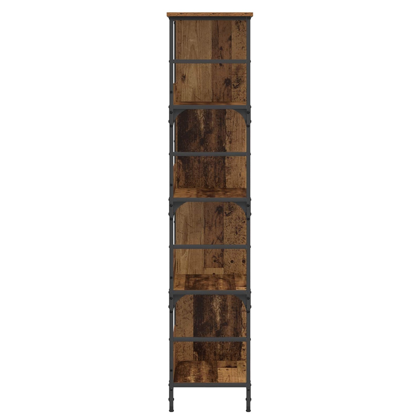 Bokhylle Gammelt tre 78,5 x 33 x 153 cm metall PB