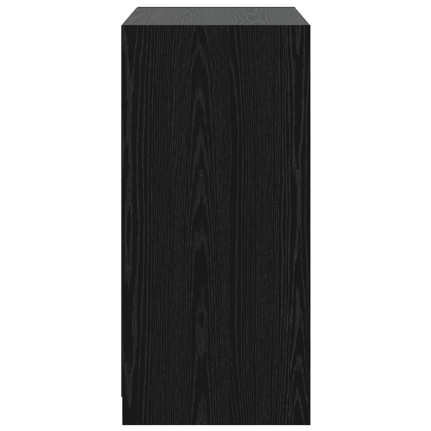 Garderobeskap med hylle Svart eik 77 x 48 x 102 cm PB