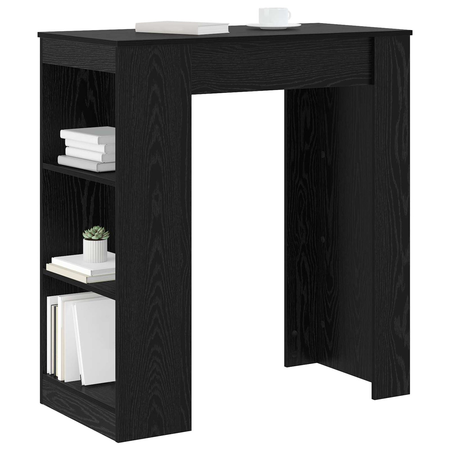 Barbord 95 x 47 x 103,5 cm Konstruert tre Svart eik