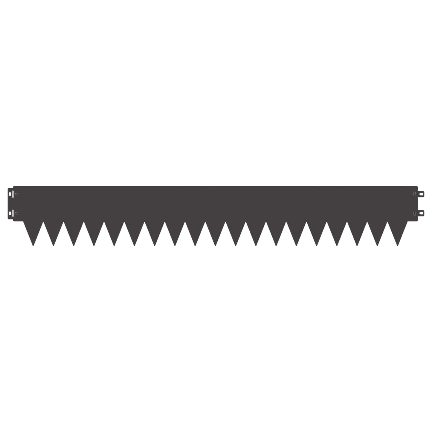 Gjerdekant 50 pcs 103 x 15 cm metall Svart