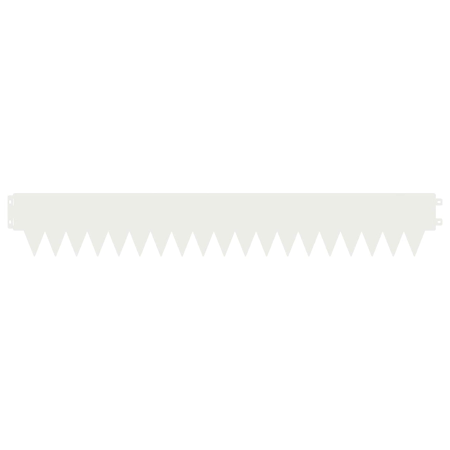 Gjerdekant 30 pcs 103 x 15 cm metall Hvit