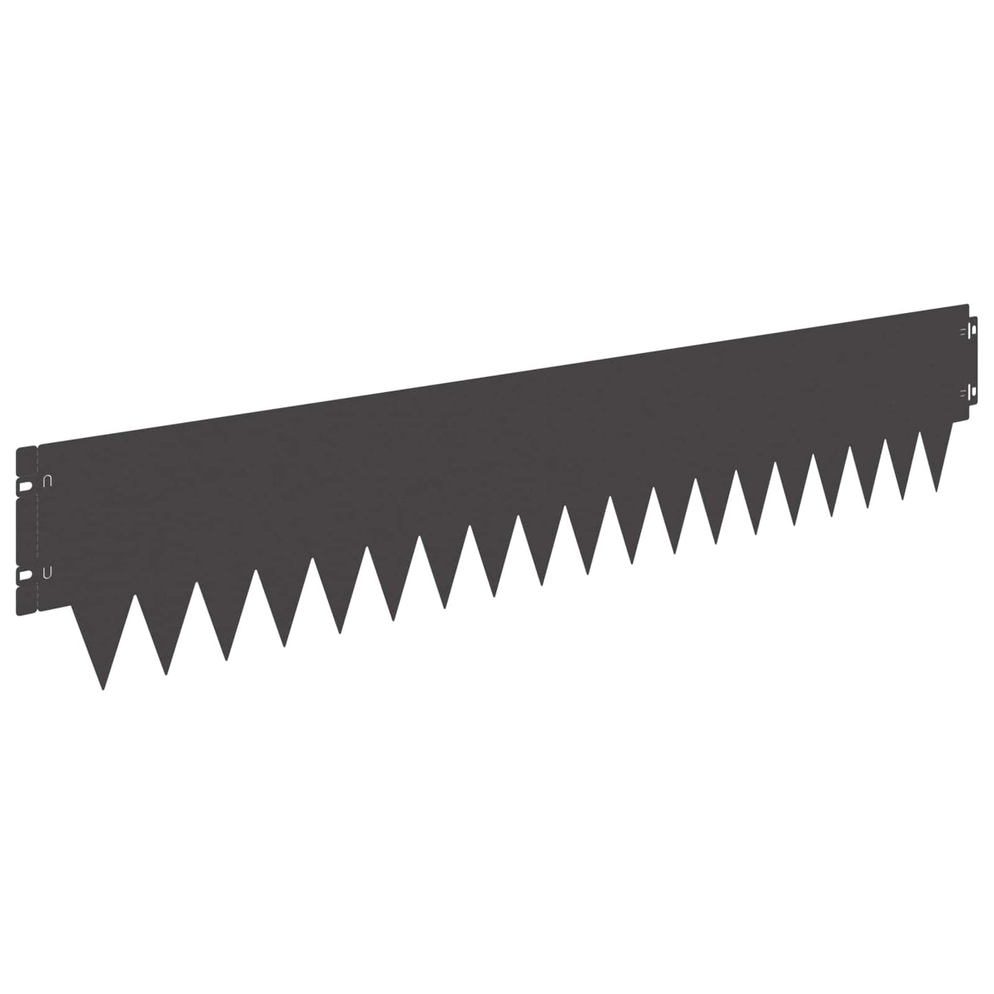 Gjerdekant 30 pcs 103 x 20 cm metall Svart