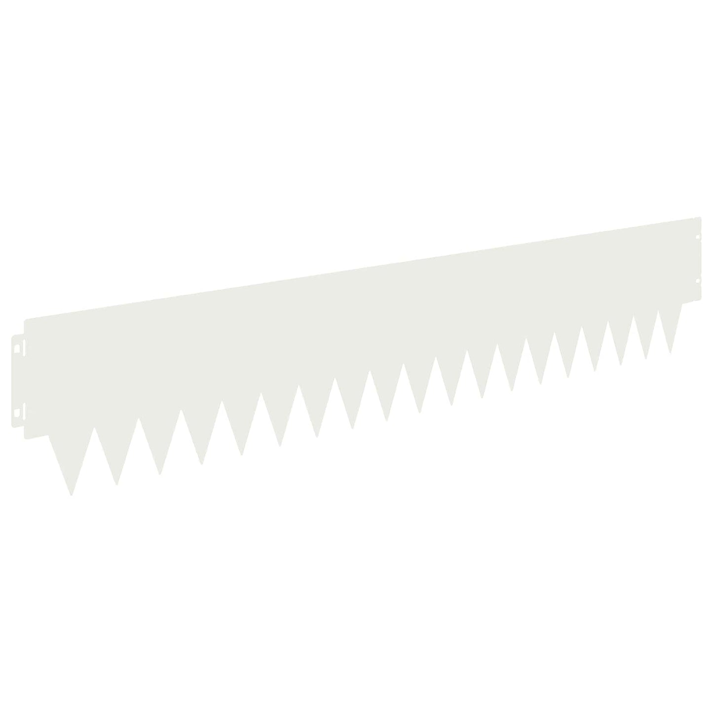 Gjerdekant 10 pcs 103 x 20 cm metall Hvit