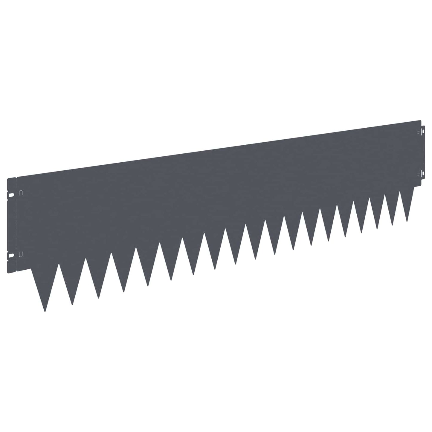 Gjerdekant 10 pcs 103 x 25 cm metall Antrasitt