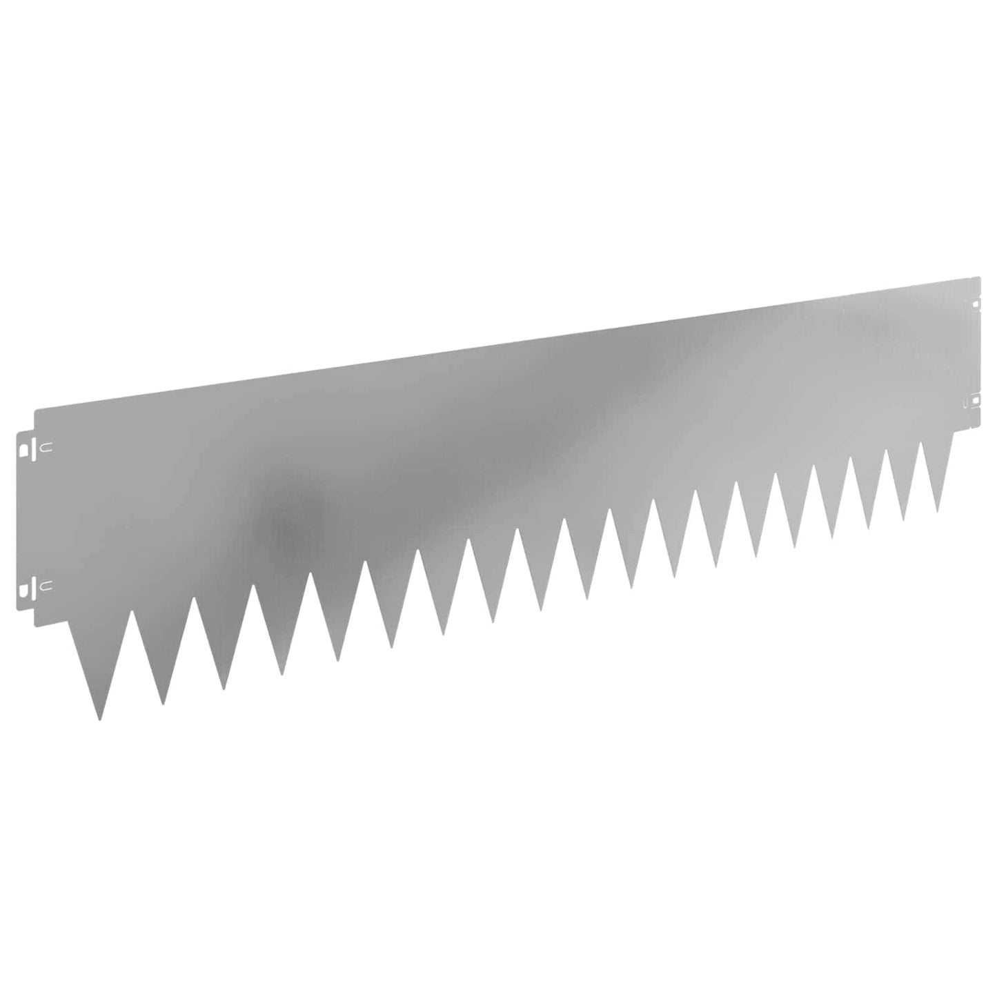 Gjerdekant 10 pcs 103 x 25 cm metall Sølv