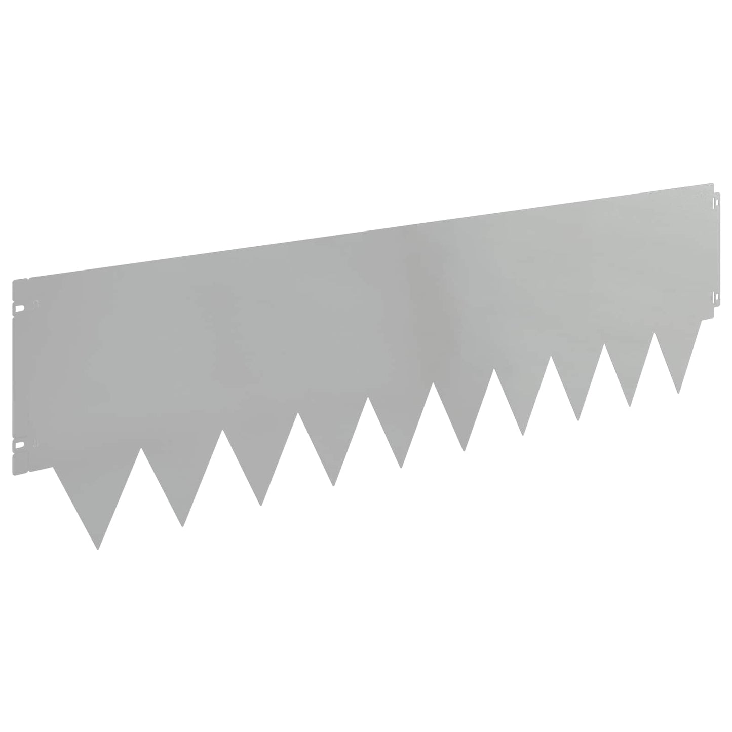 Gjerdekant 20 pcs 103 x 30 cm metall Sølv