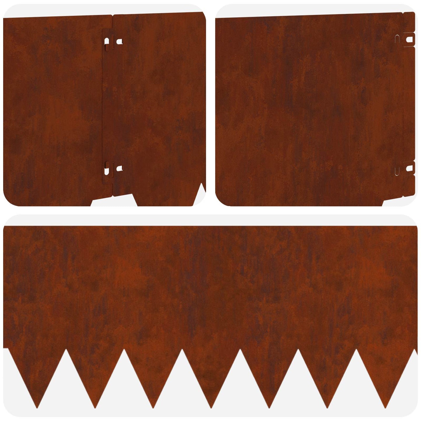 Gjerdekant 10 pcs metall