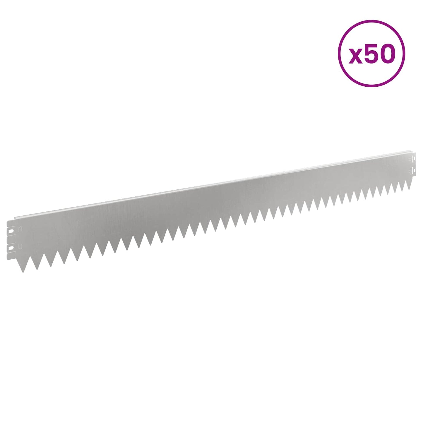 Gjerdekant 50 pcs 103 x 10 cm Stål Sølv