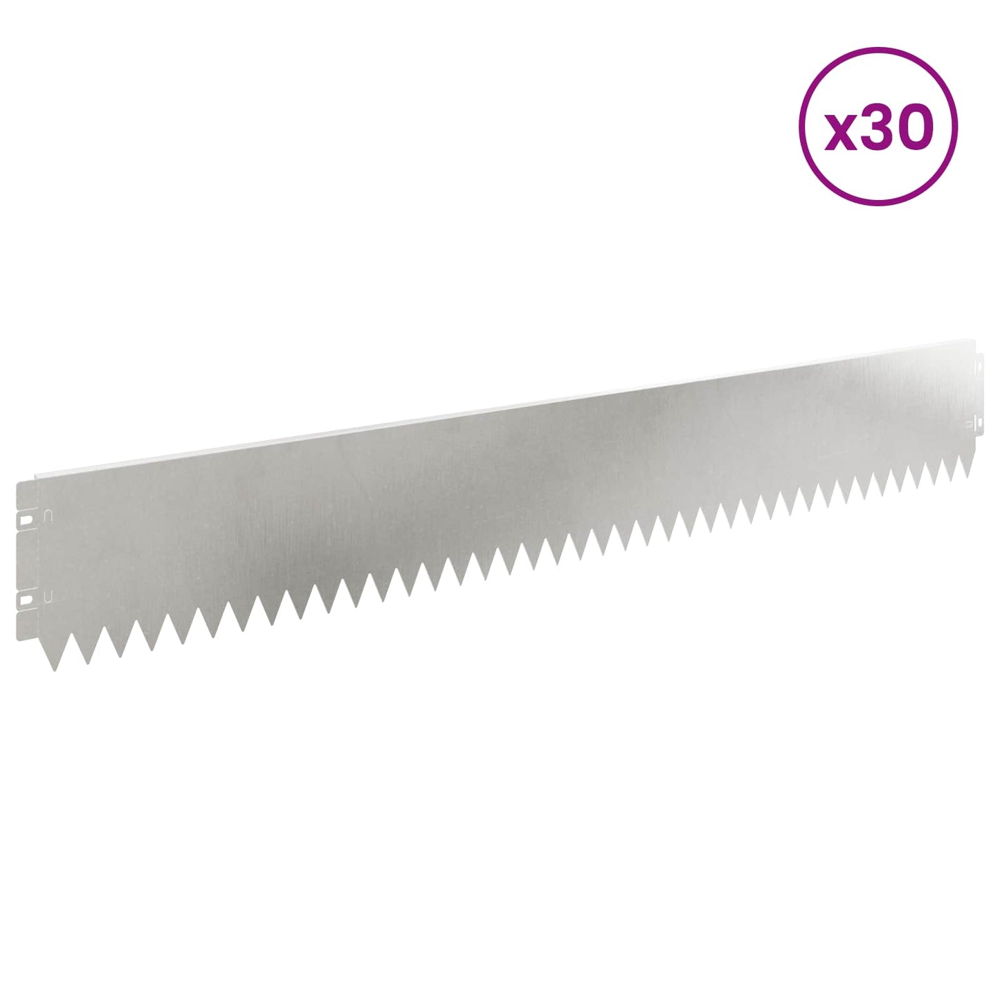 Gjerdekant 30 pcs 103 x 15 cm Stål Sølv