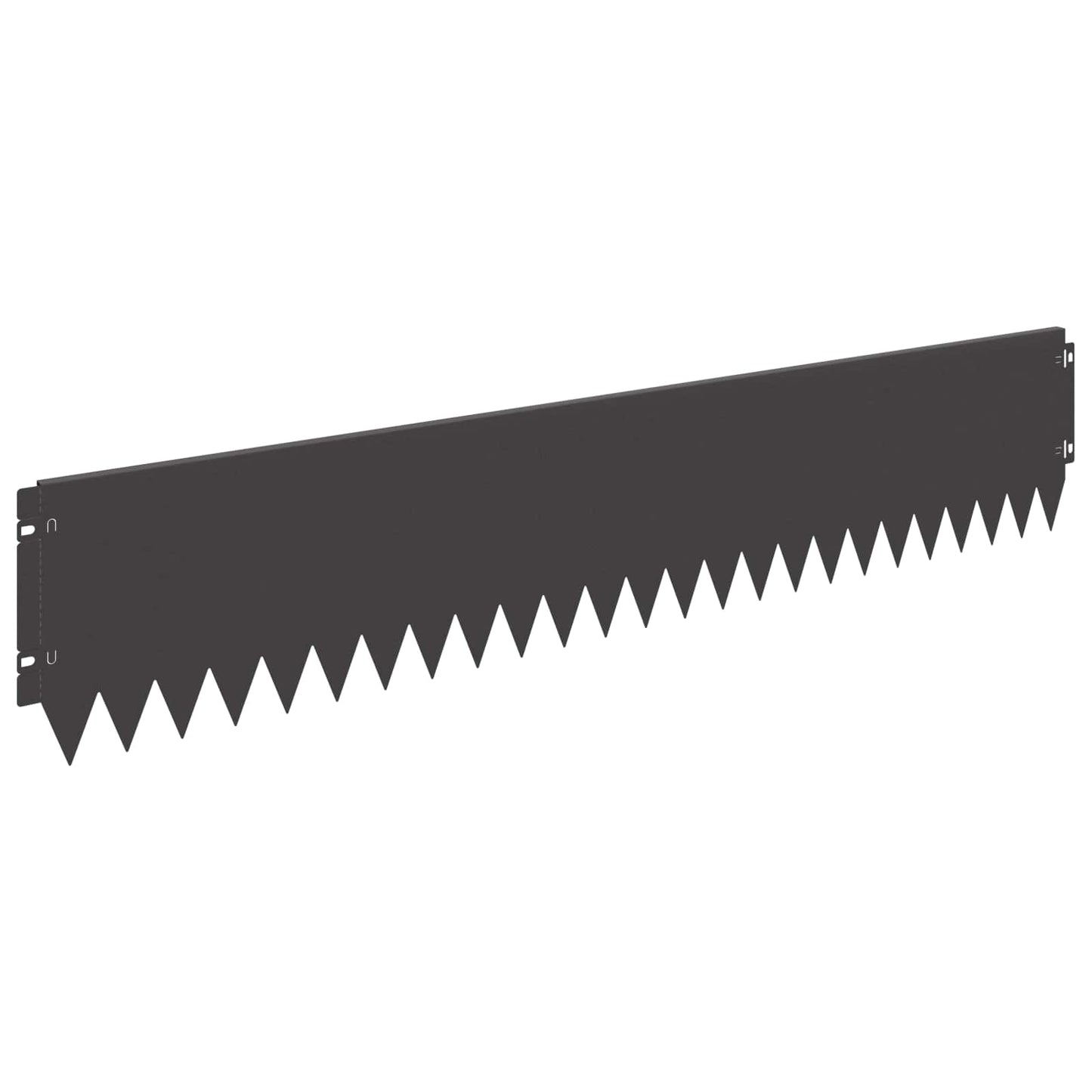 Gjerdekant 10 pcs 103 x 20 cm Stål Svart