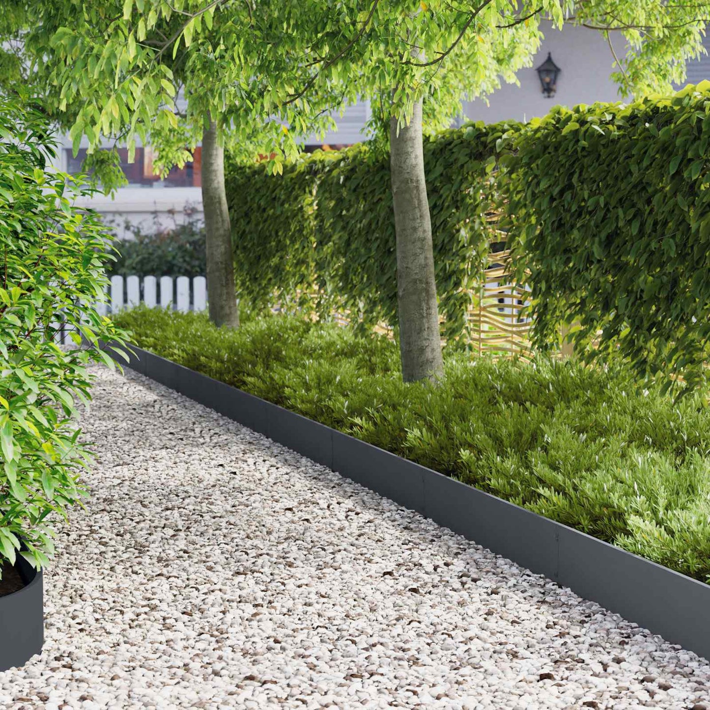Gjerdekant 20 pcs 103 x 20 cm Stål Antrasitt
