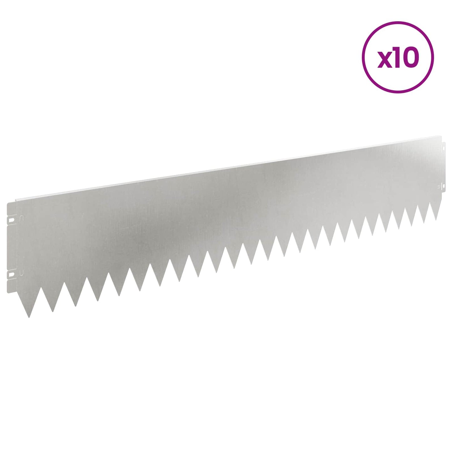 Gjerdekant 10 pcs 103 x 20 cm Stål Sølv