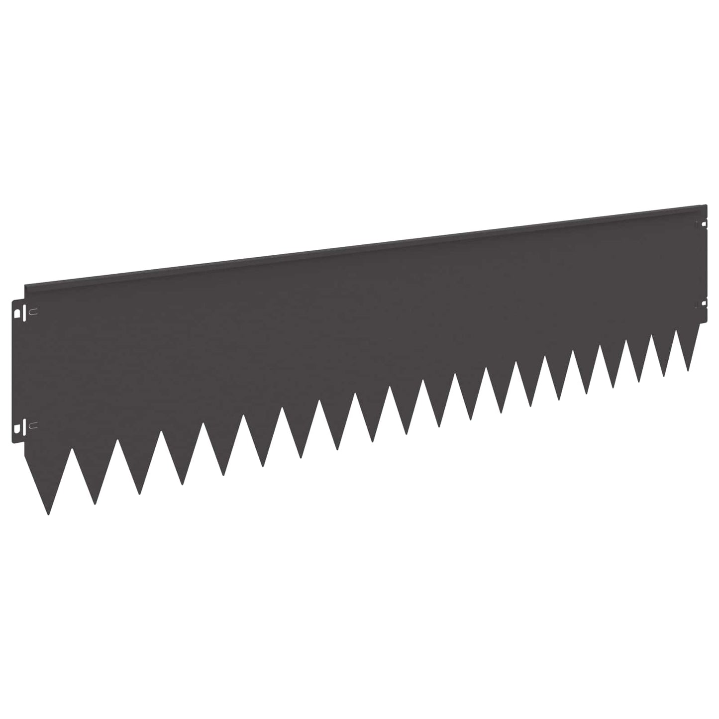 Gjerdekant 10 pcs 103 x 25 cm Stål Svart