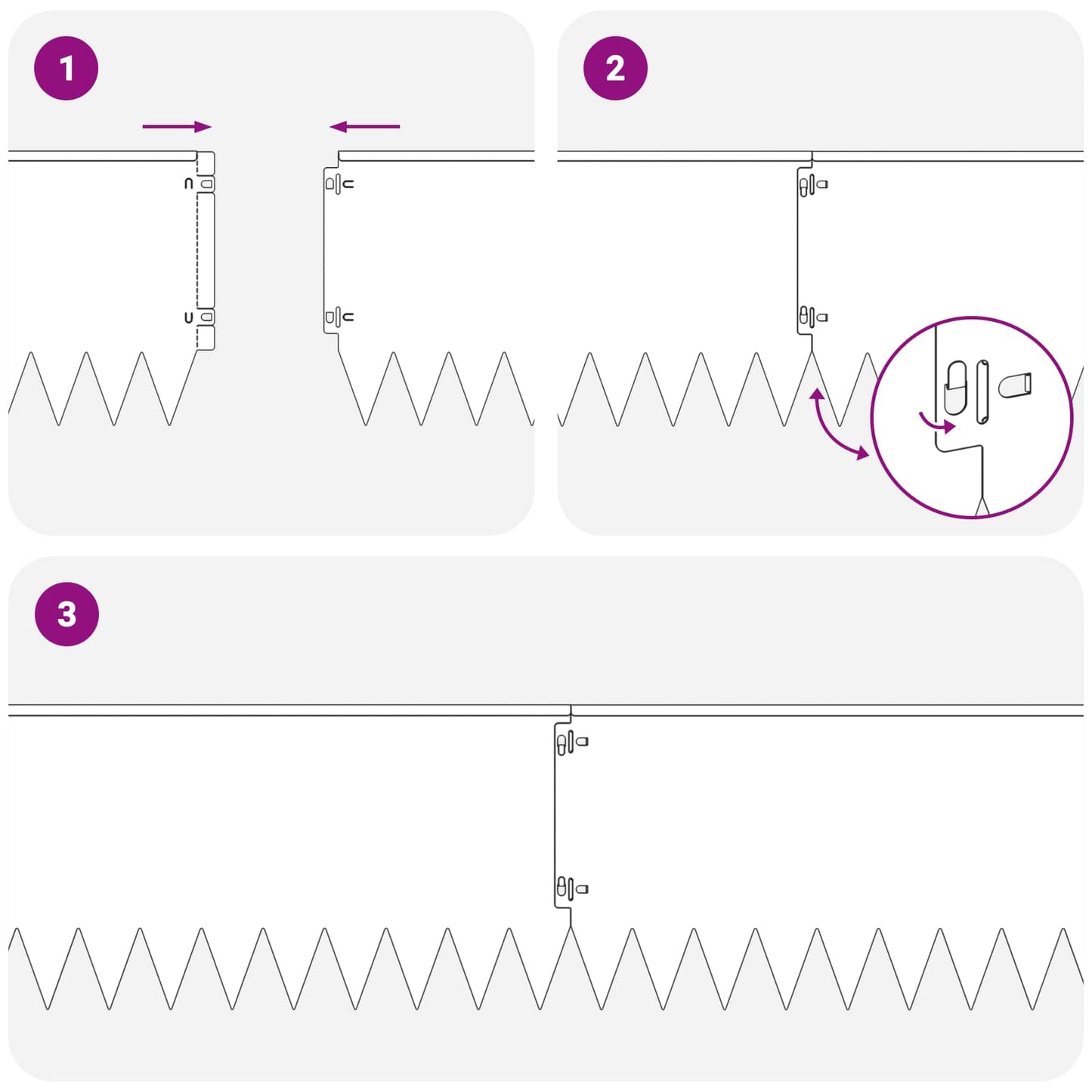 Gjerdekant 10 pcs 103 x 25 cm Stål Hvit