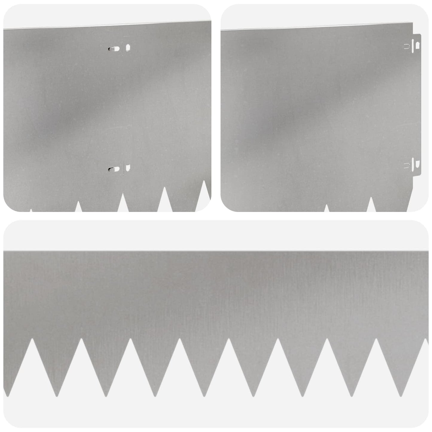 Gjerdekant 20 pcs 103 x 30 cm Stål Sølv
