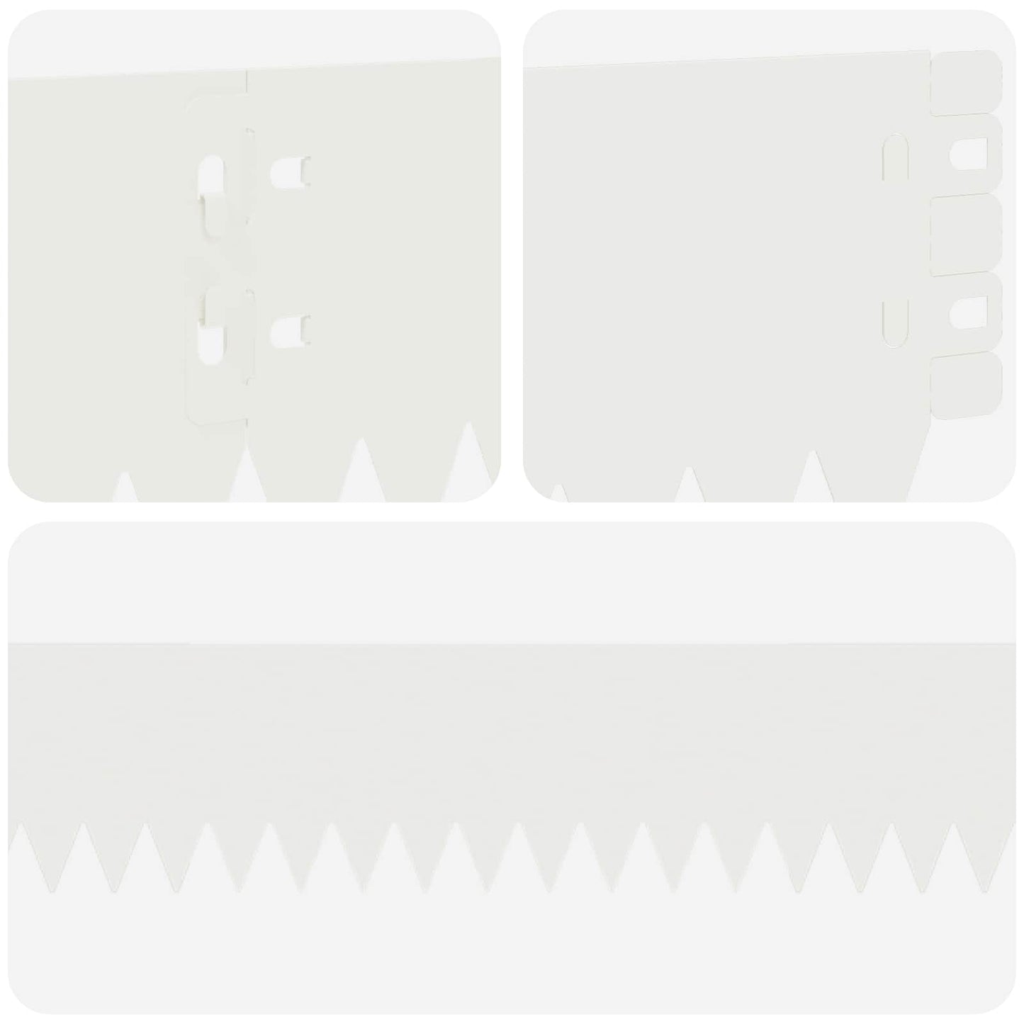 Gjerdekant 30 pcs 103 x 10 cm Stål Hvit