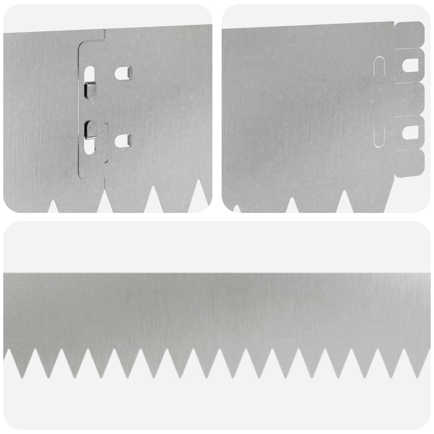 Gjerdekant 10 pcs 103 x 10 cm Stål Sølv