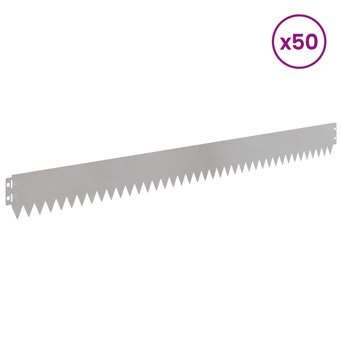 Gjerdekant 50 pcs 103 x 10 cm Stål Sølv