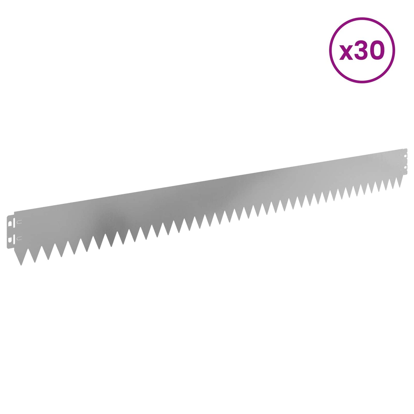 Gjerdekant 30 pcs 103 x 10 cm Stål Sølv