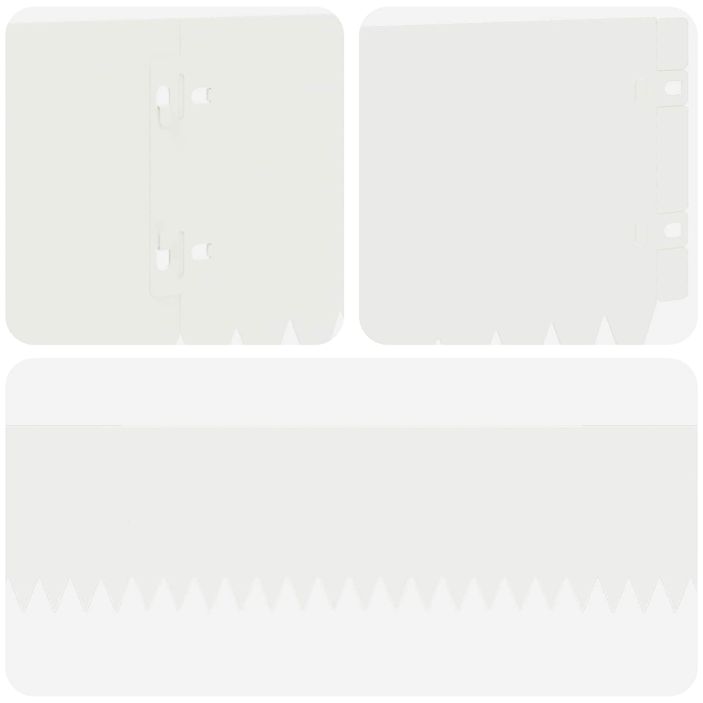 Gjerdekant 20 pcs 103 x 15 cm Stål Hvit