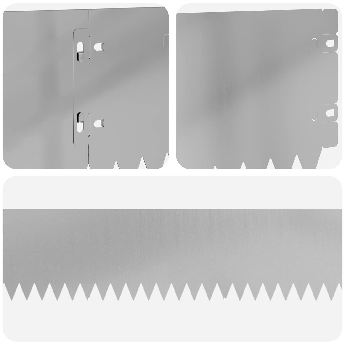 Gjerdekant 30 pcs 103 x 15 cm Stål Sølv