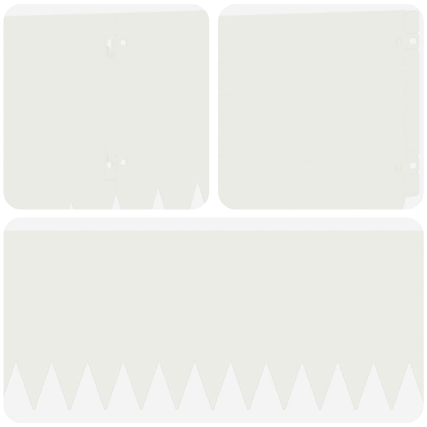 Gjerdekant 20 pcs 103 x 25 cm Stål Hvit