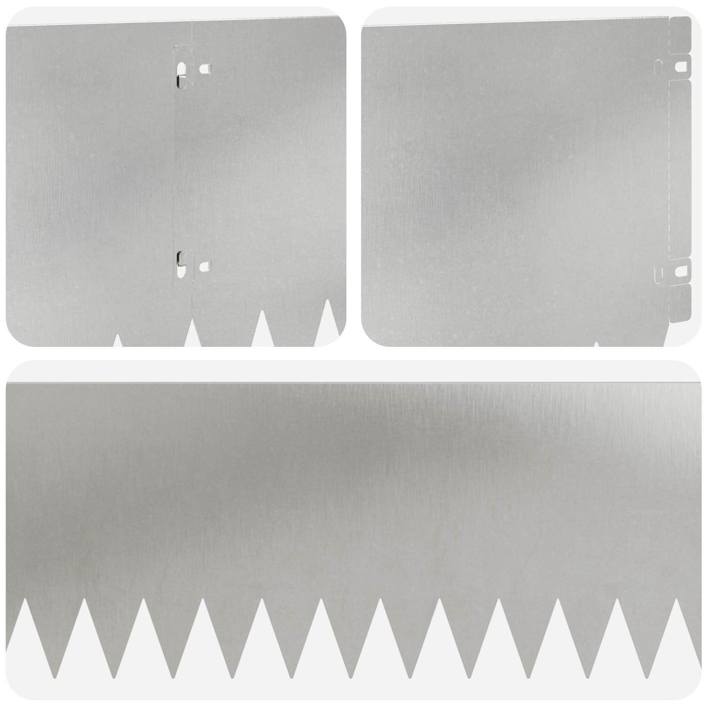 Gjerdekant 20 pcs 103 x 25 cm Stål Sølv