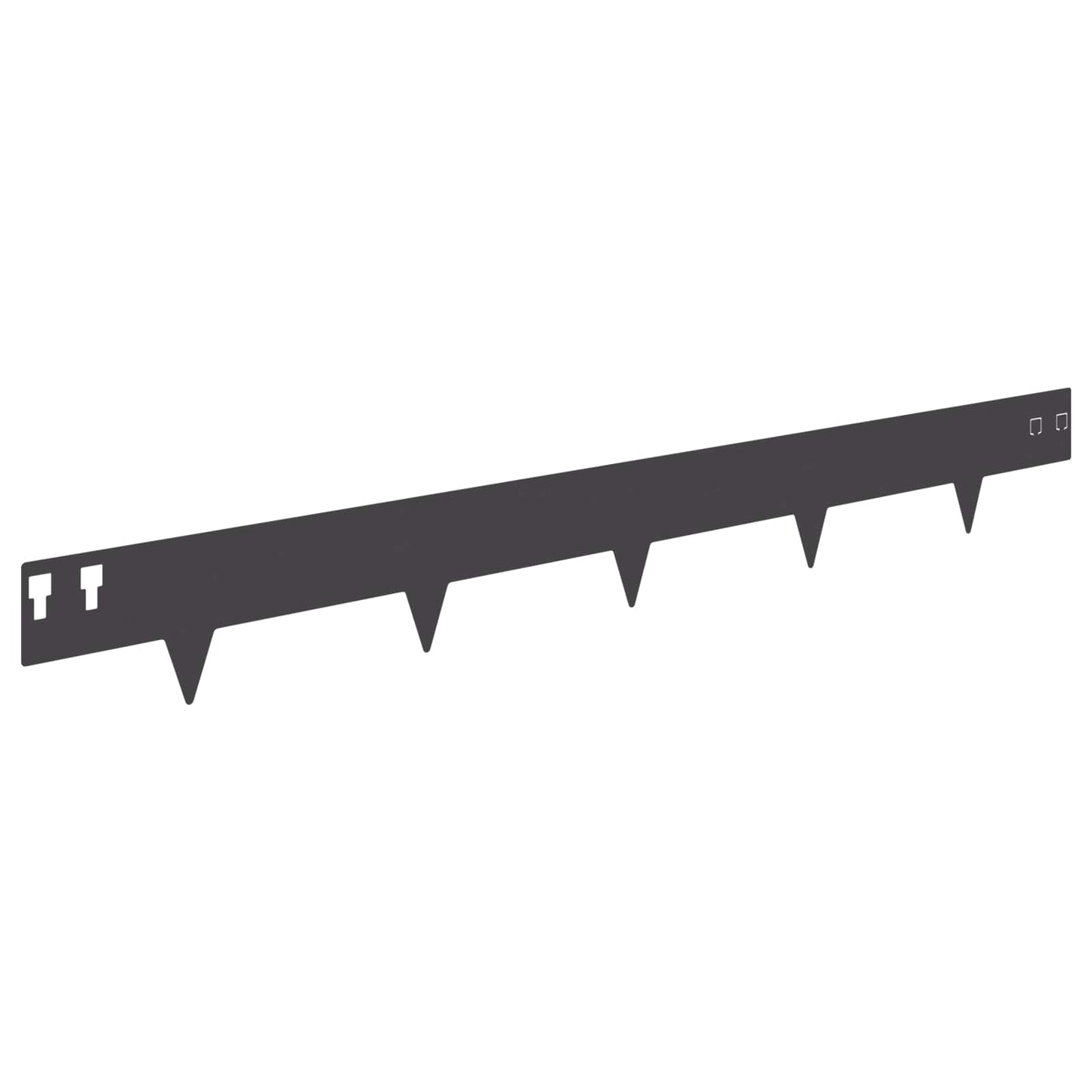 Gjerdekant 50 pcs 100 x 12 cm Stål Svart