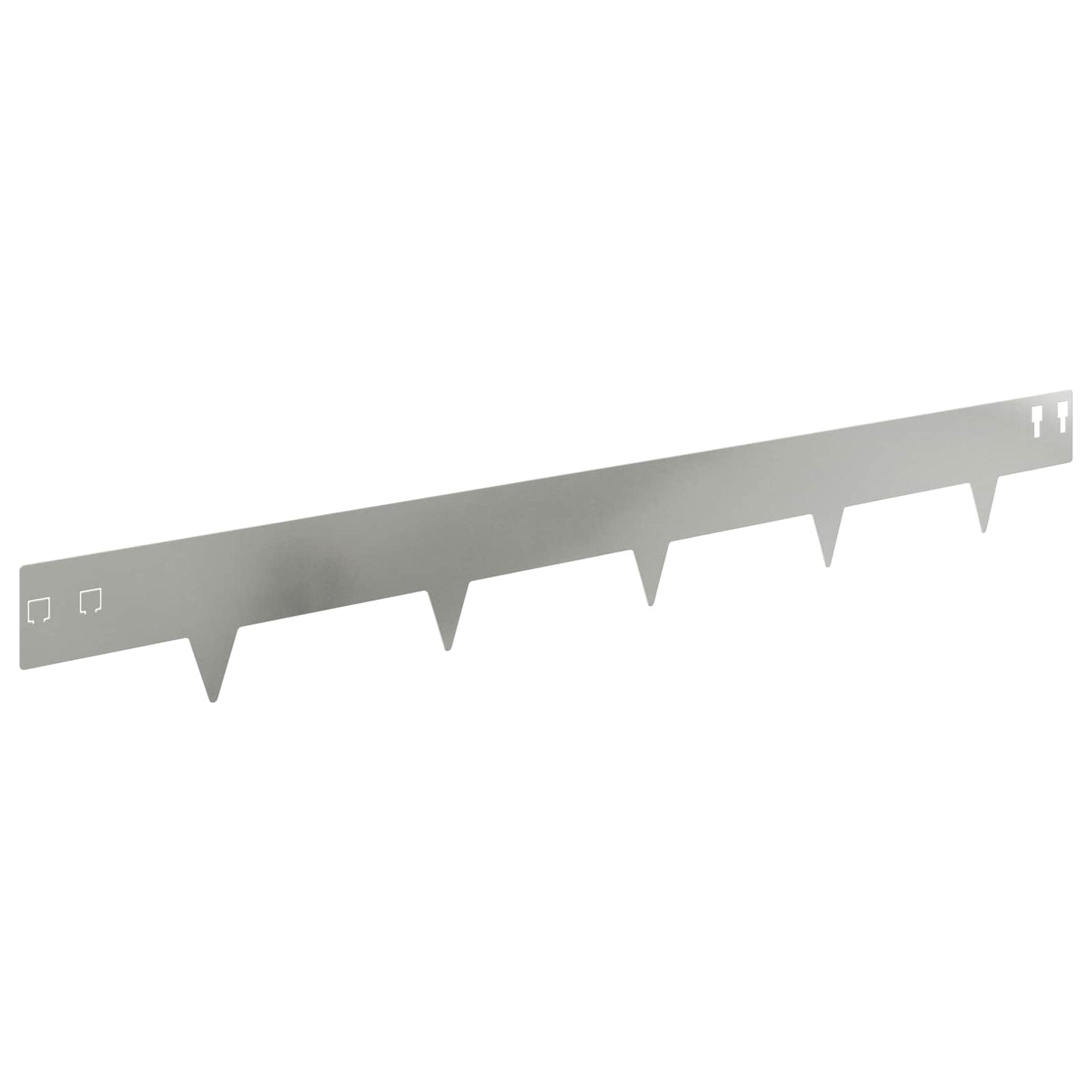 Gjerdekant 10 pcs 100 x 12 cm Stål Sølv