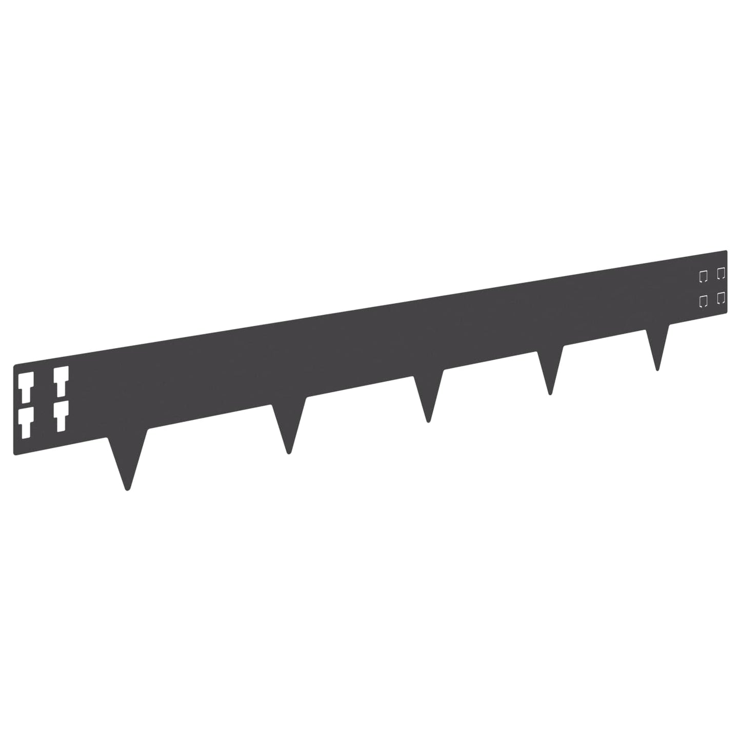 Gjerdekant 30 pcs 100 x 15 cm Stål Svart