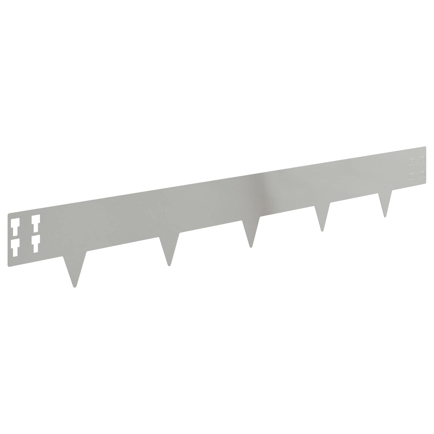 Gjerdekant 20 pcs 100 x 15 cm Stål Sølv