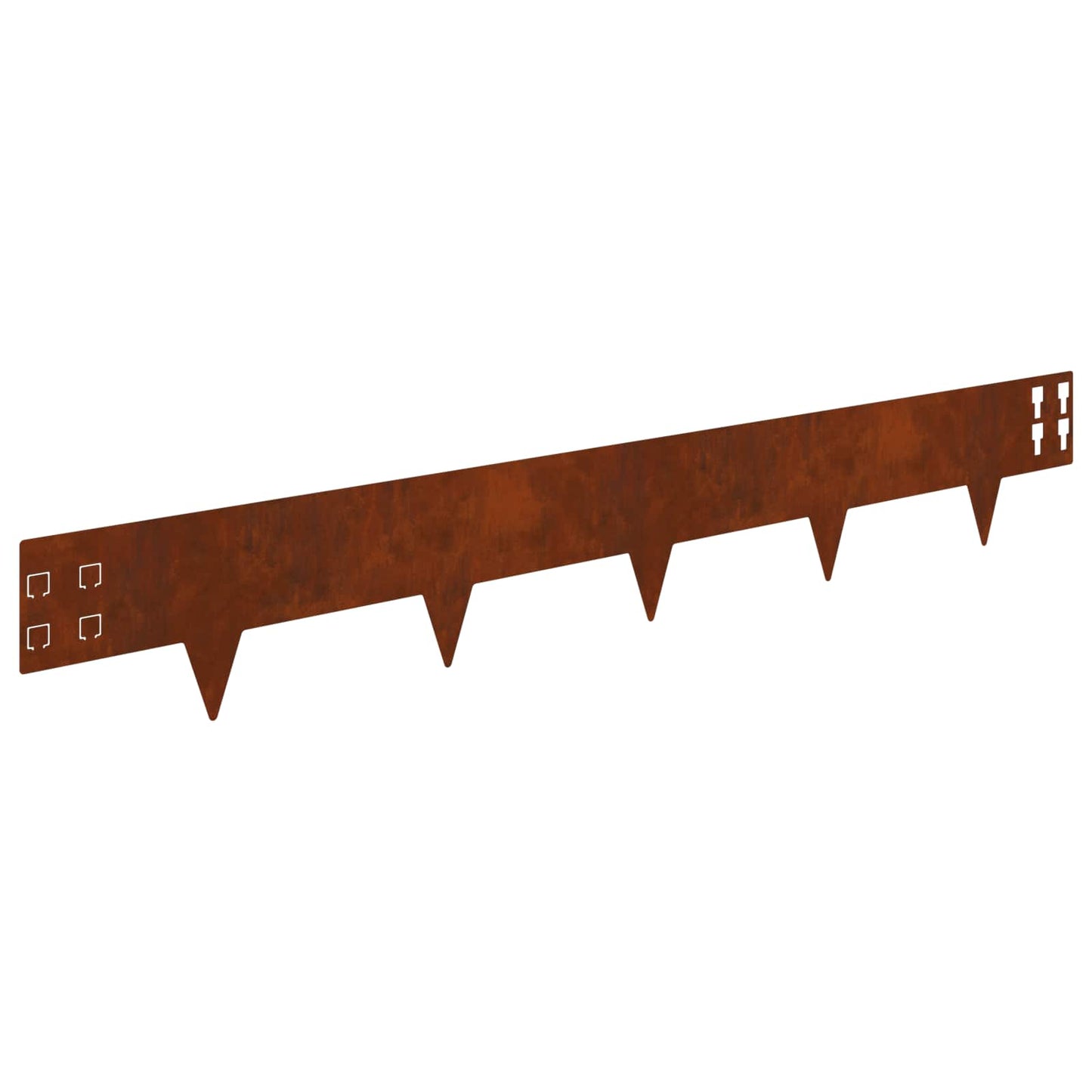 Gjerdekant 10 pcs 100 x 15 cm Stål Rusten