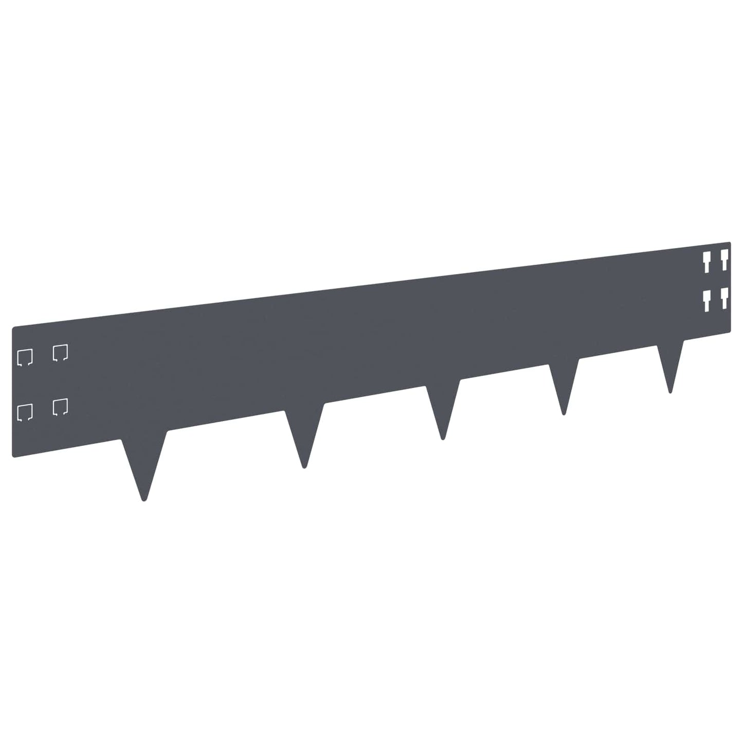 Gjerdekant 30 pcs 100 x 20 cm Stål Antrasitt