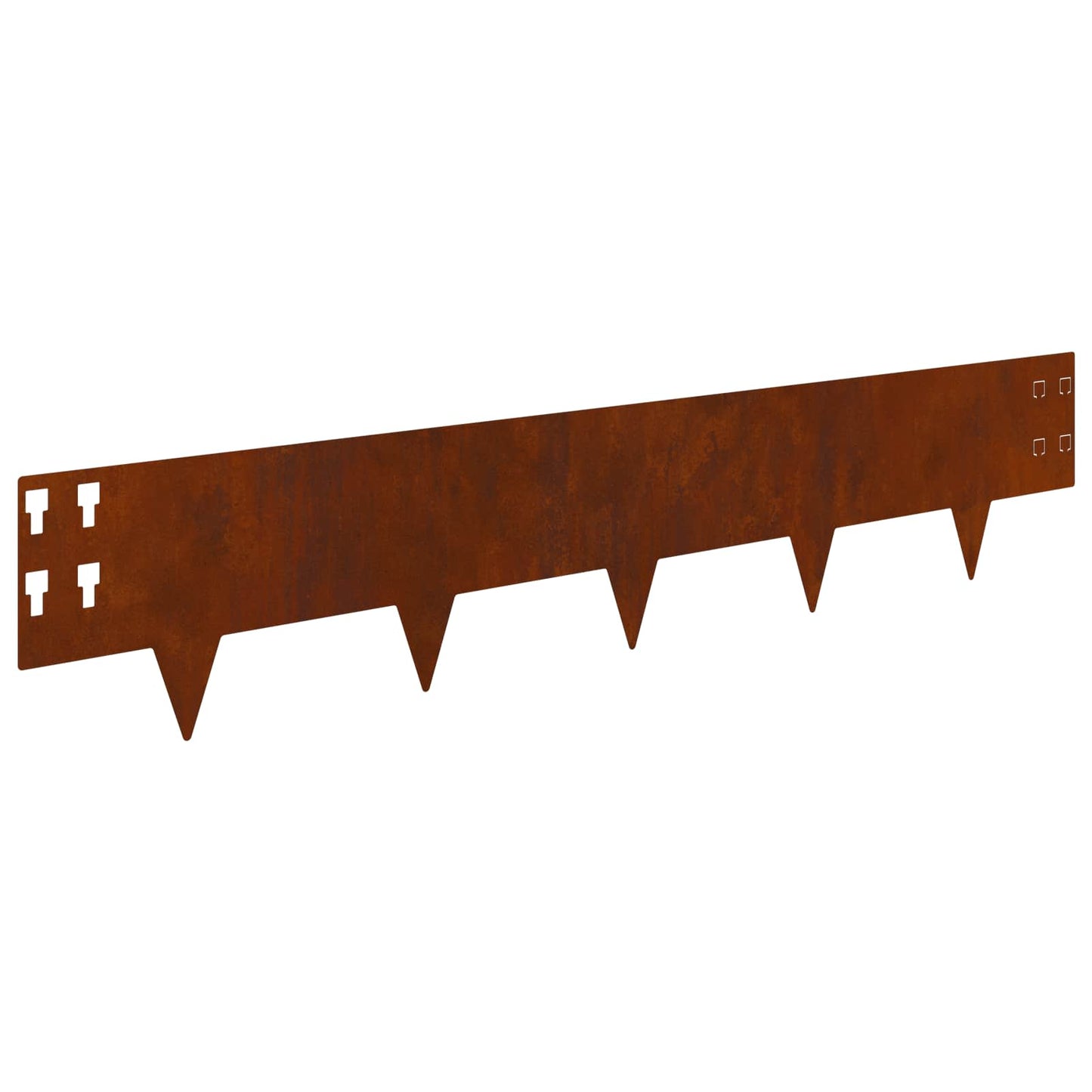 Gjerdekant 10 pcs 100 x 20 cm Stål Rusten