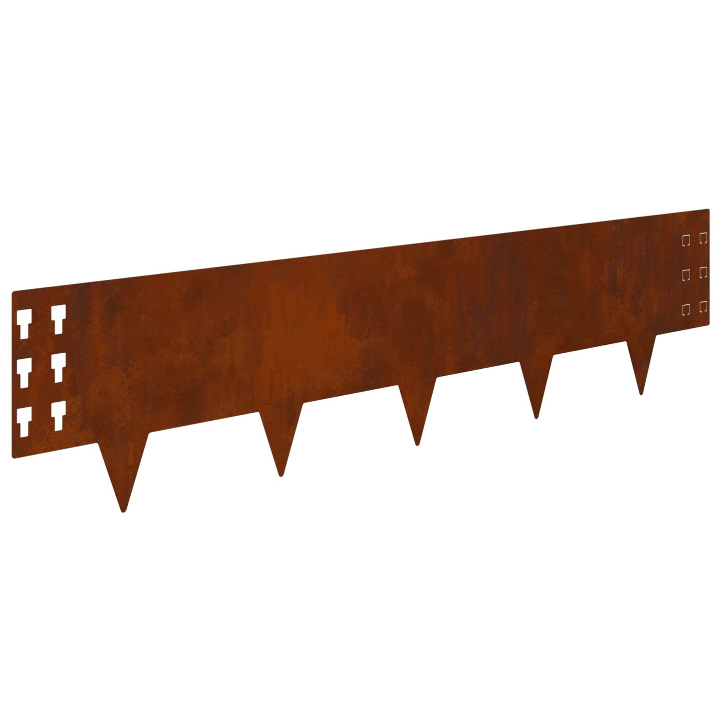 Gjerdekant 10 pcs 100 x 25 cm Stål Rusten