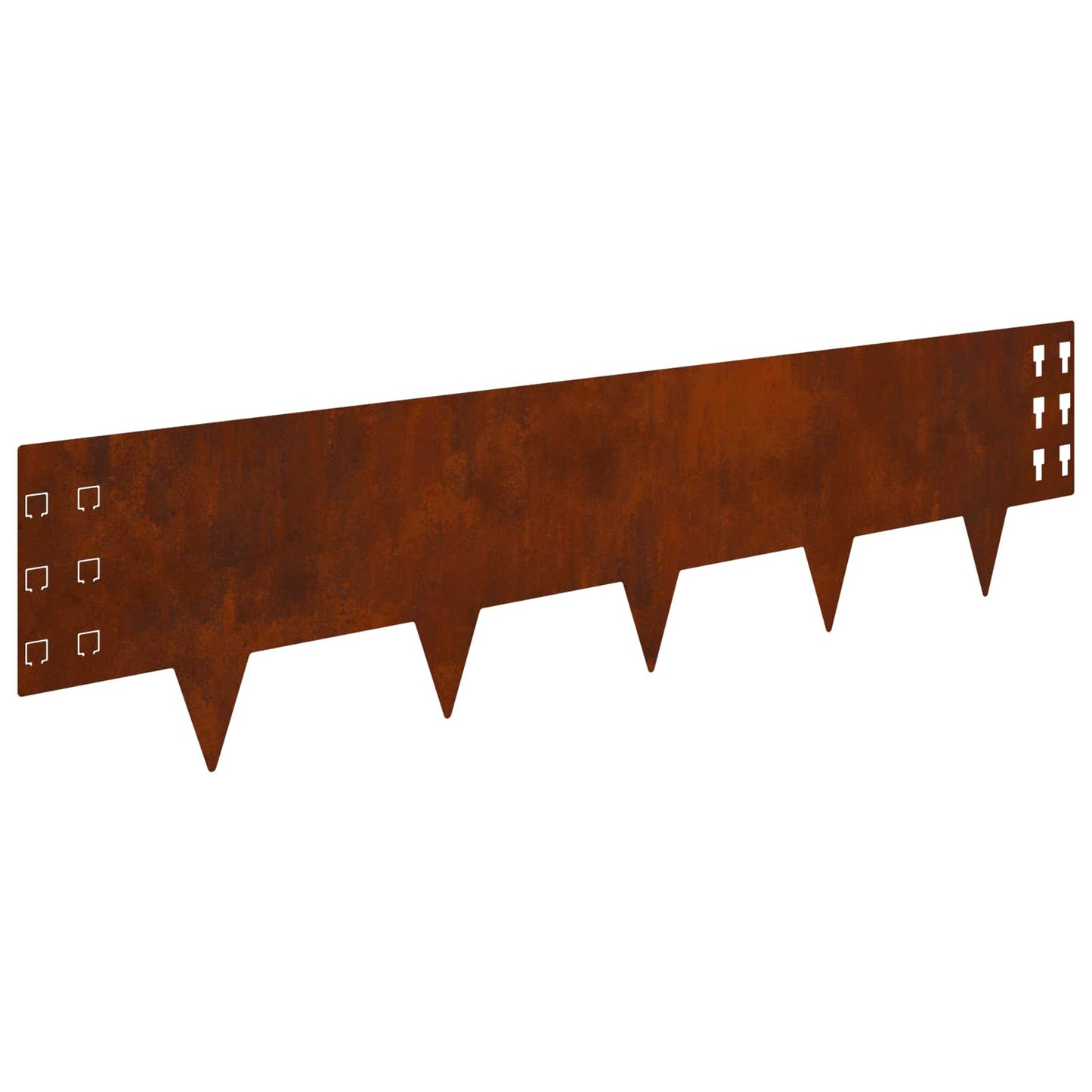 Gjerdekant 30 pcs 100 x 25 cm Stål Rusten