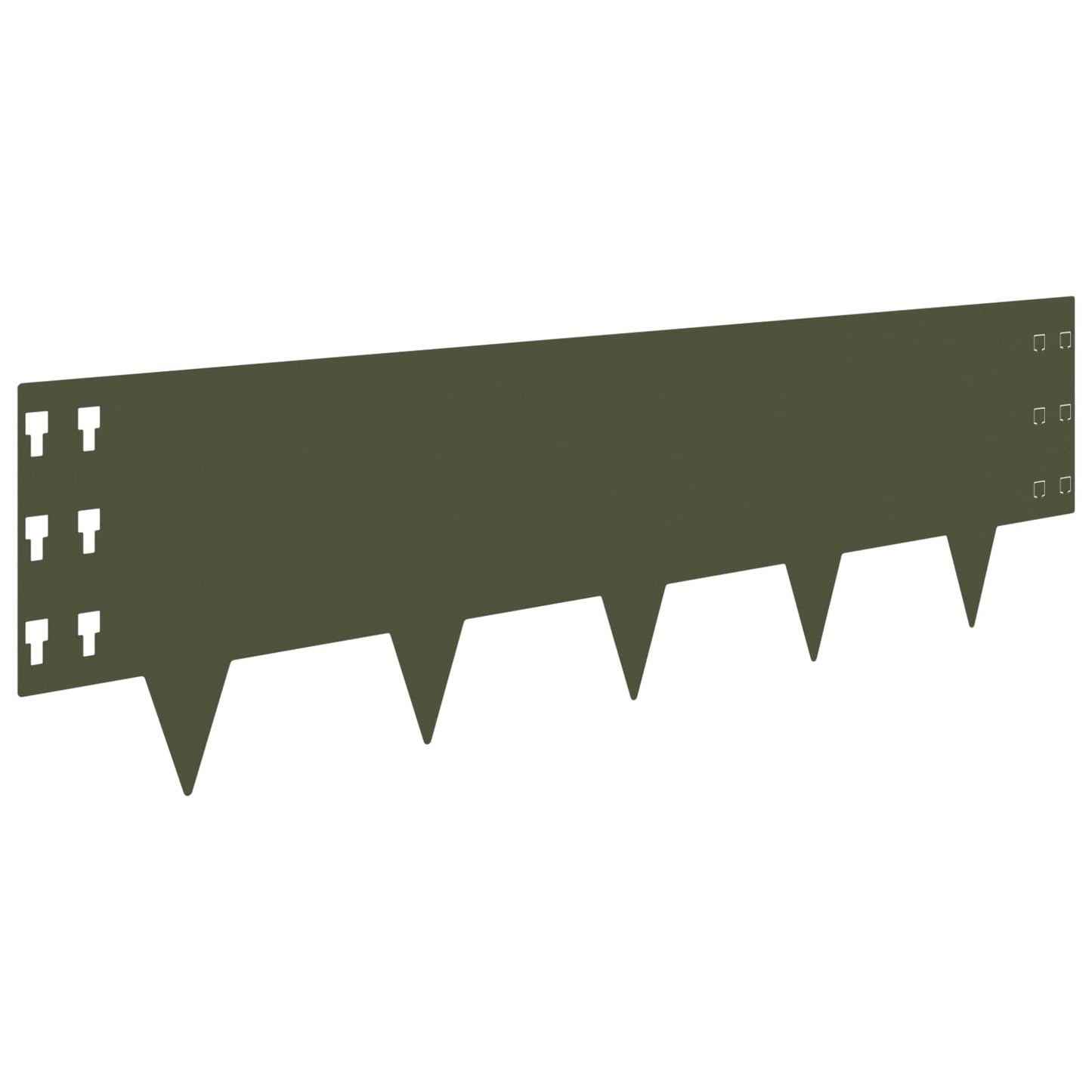 Gjerdekant 30 pcs 100 x 30 cm Stål Olivengrønn