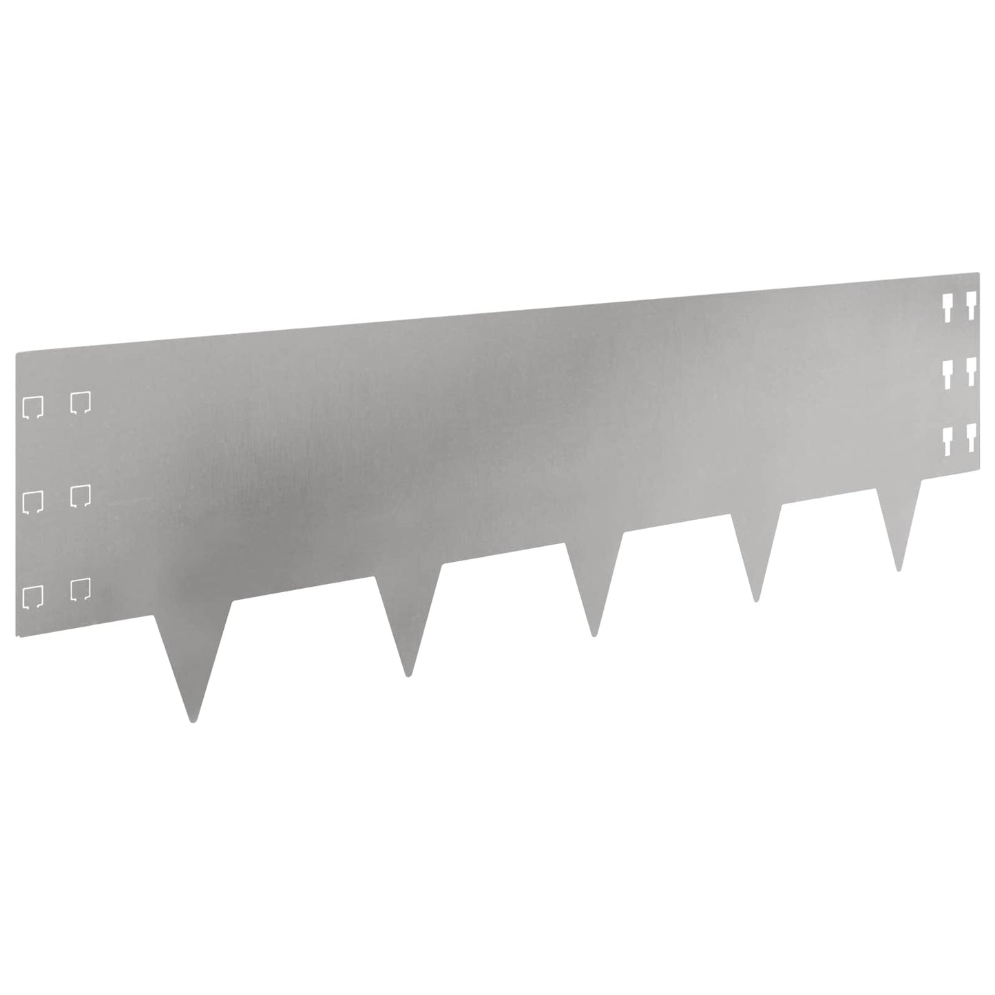 Gjerdekant 10 pcs 100 x 30 cm Stål Sølv