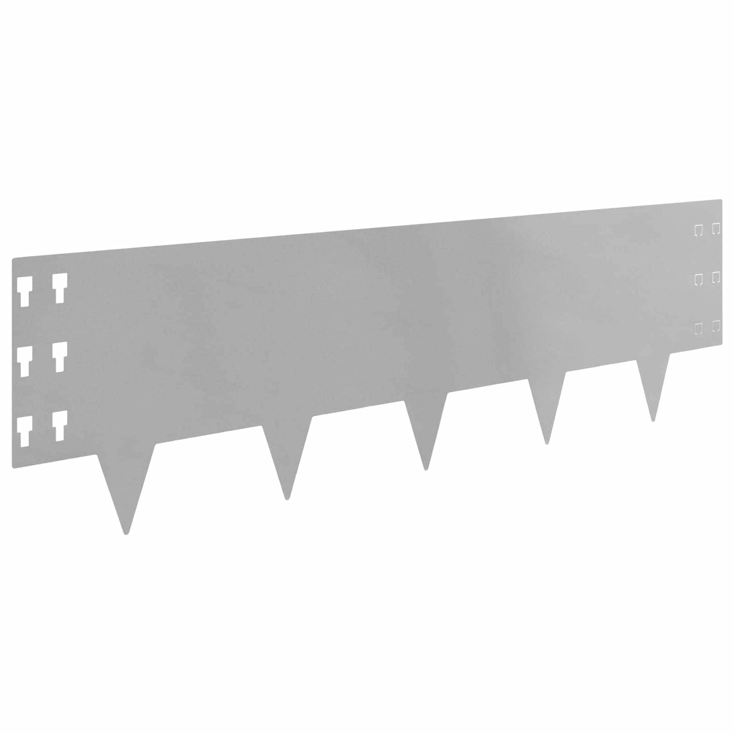 Gjerdekant 10 pcs 100 x 30 cm Stål Sølv