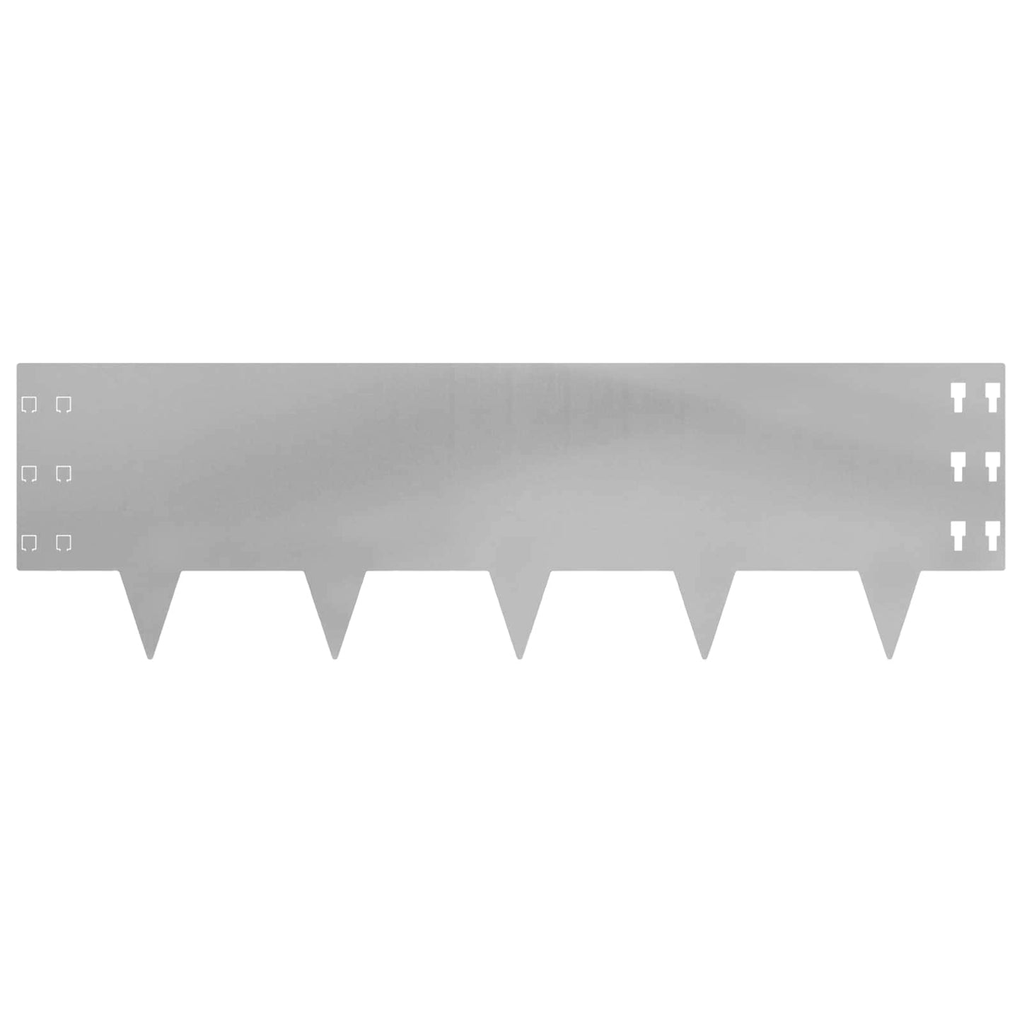 Gjerdekant 10 pcs 100 x 30 cm Stål Sølv