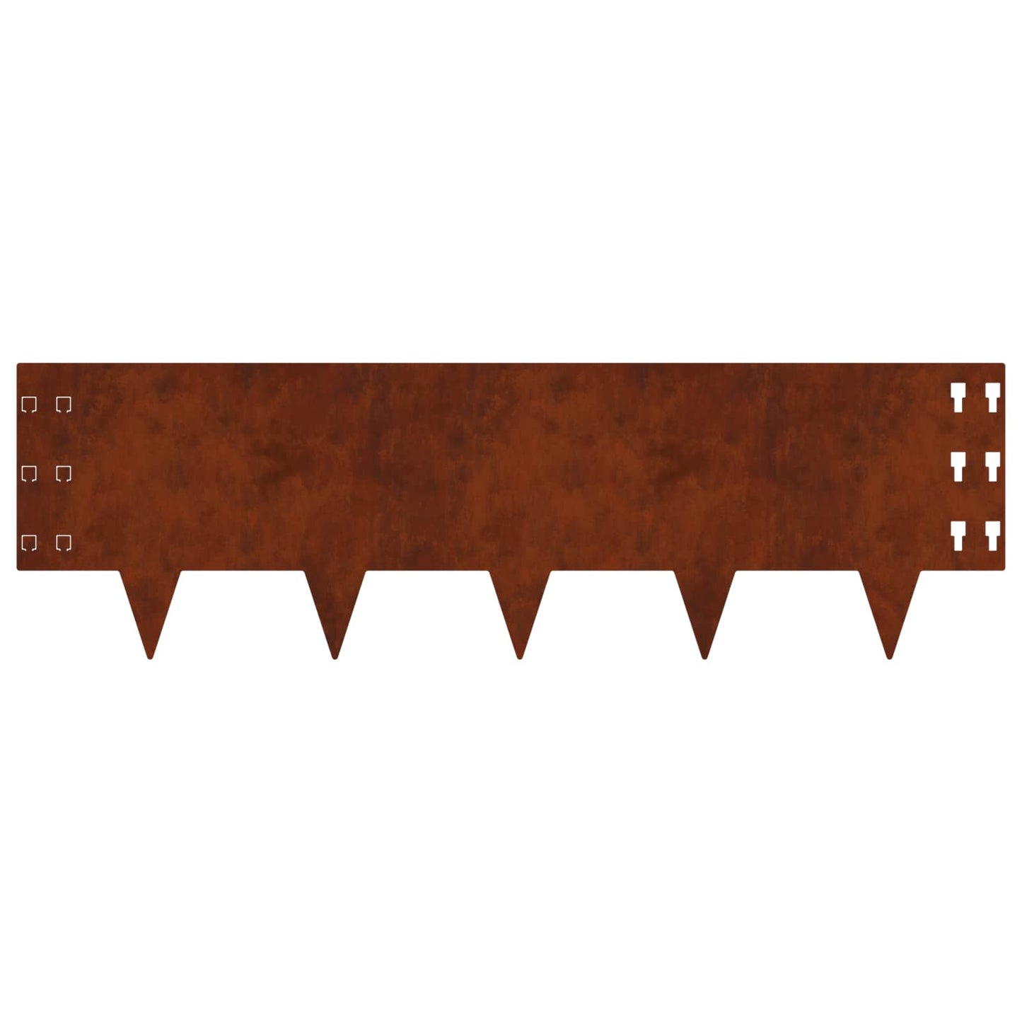 Gjerdekant 30 pcs 100 x 30 cm Stål Rusten