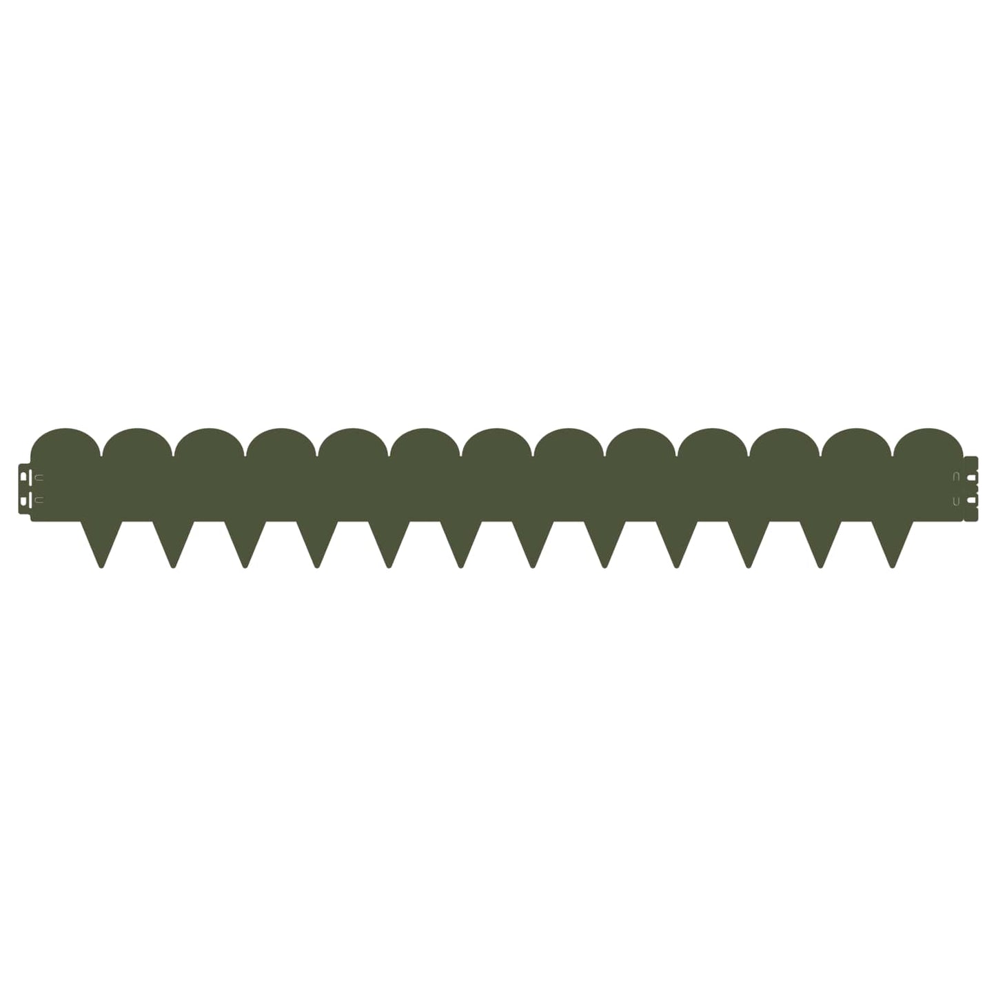 Gjerdekant 50 pcs 103 x 15 cm Stål Olivengrønn