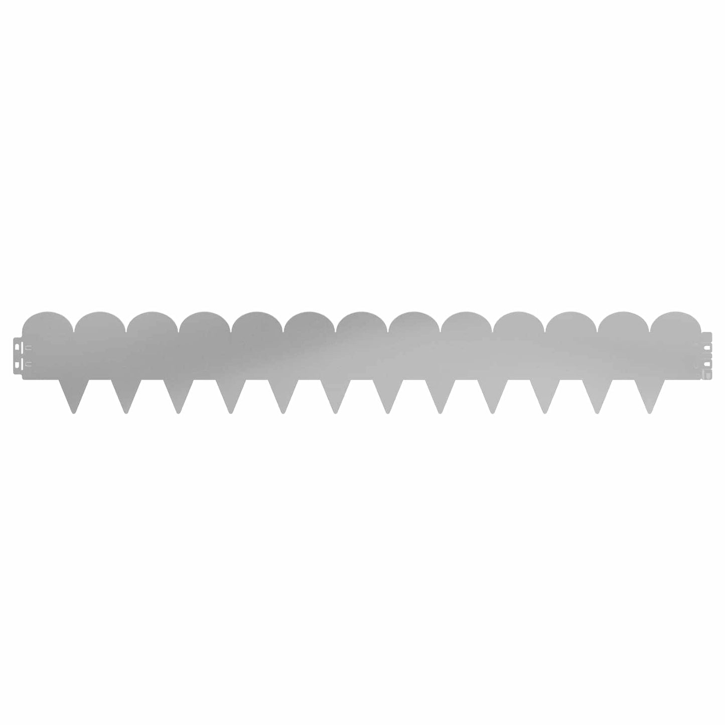 Gjerdekant 10 pcs 103 x 15 cm Stål Sølv
