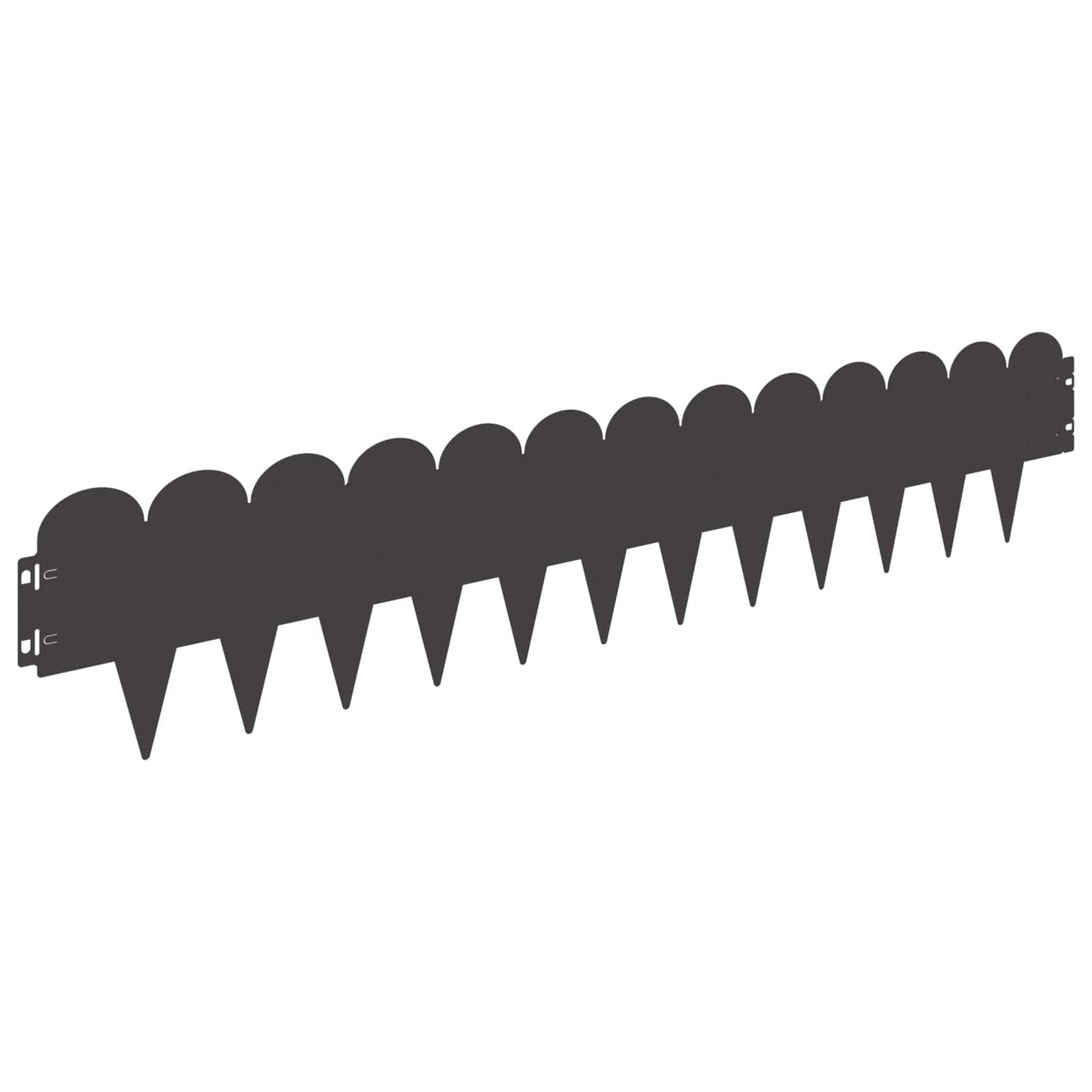 Gjerdekant 30 pcs 103 x 20 cm Stål Svart