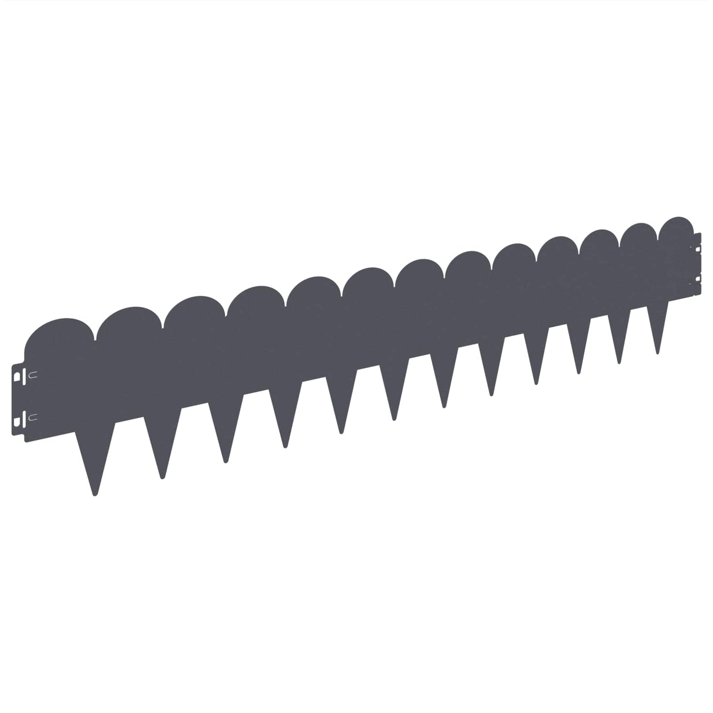 Gjerdekant 10 pcs 103 x 20 cm Stål Antrasitt