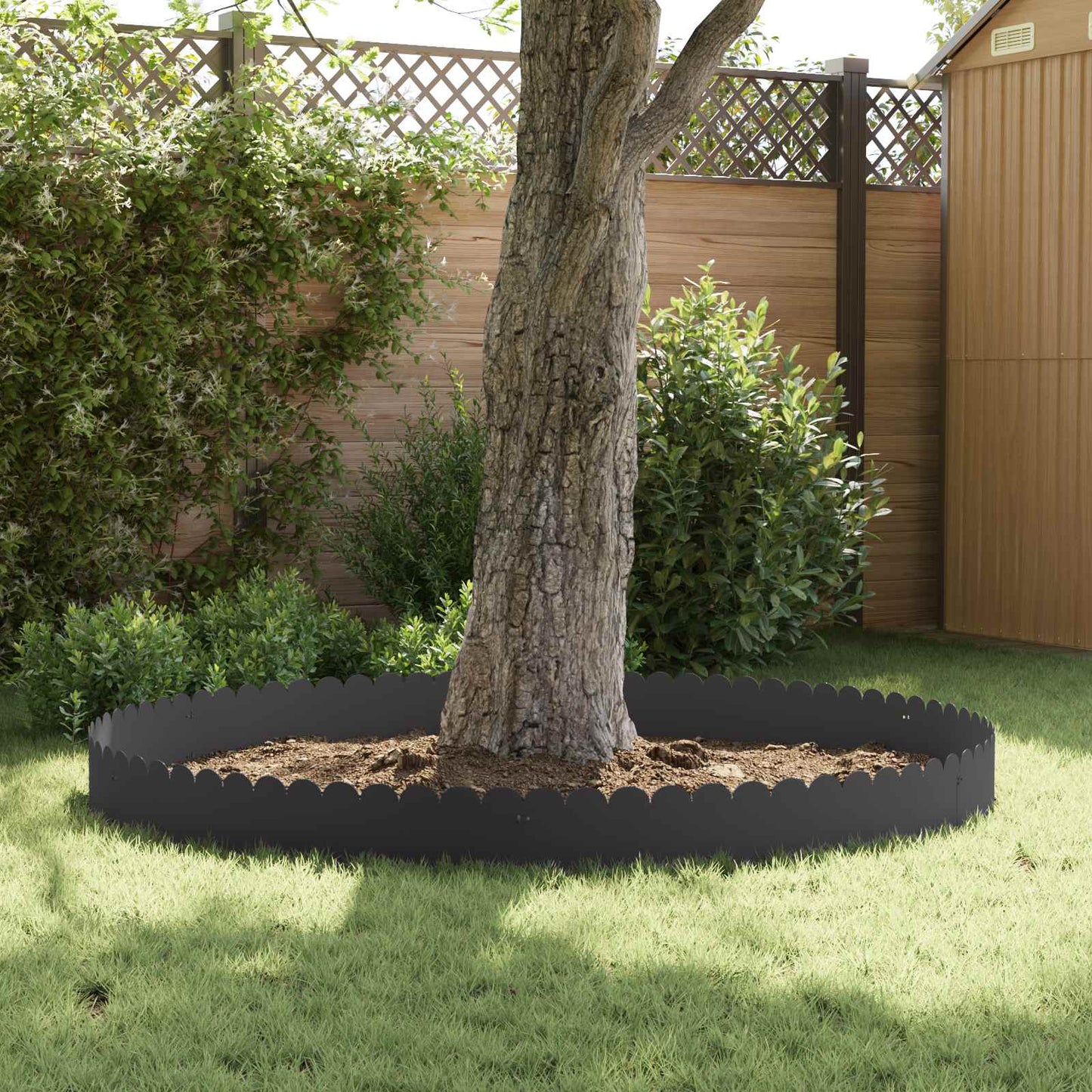 Gjerdekant 30 pcs 103 x 25 cm Stål Svart