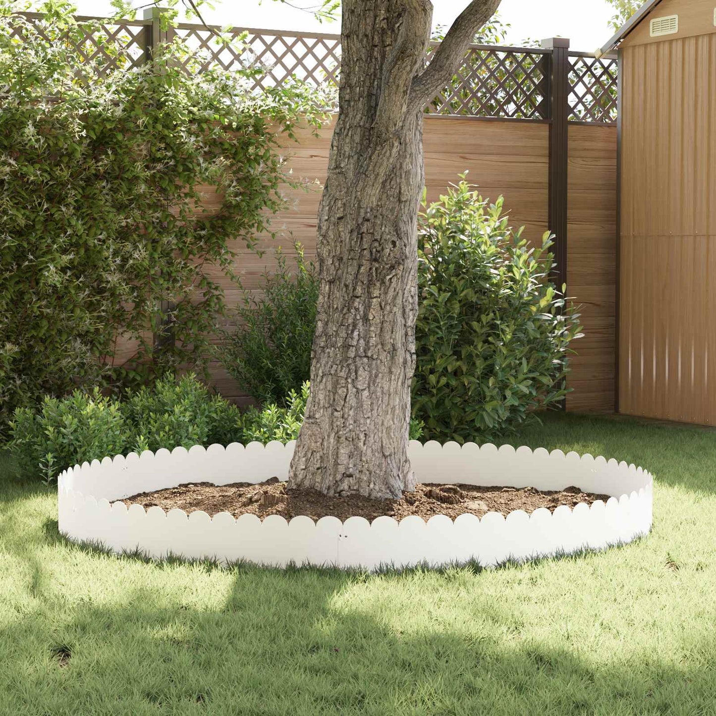 Gjerdekant 20 pcs 103 x 25 cm Stål Hvit