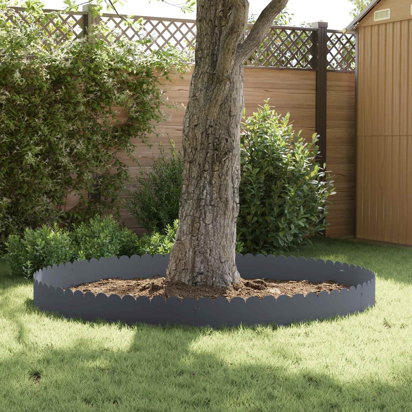 Gjerdekant 20 pcs 103 x 25 cm Stål Antrasitt